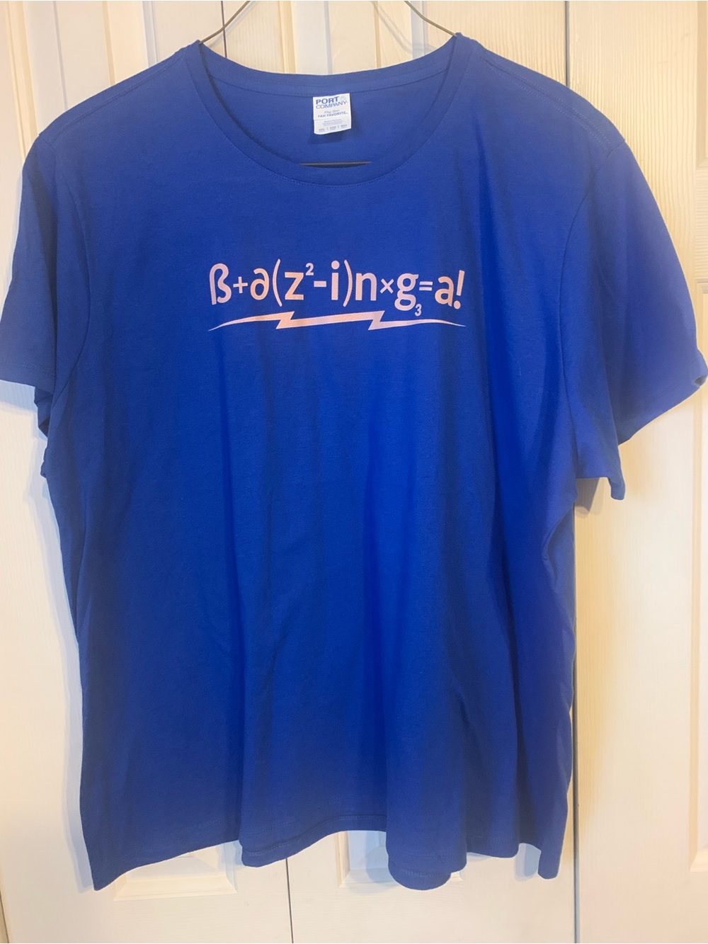 Bazinga! Port and Company Royal Blue Graphic Short Sleeve Tee